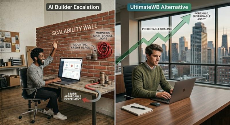 AI builder scalability wall vs UltimateWB scalability