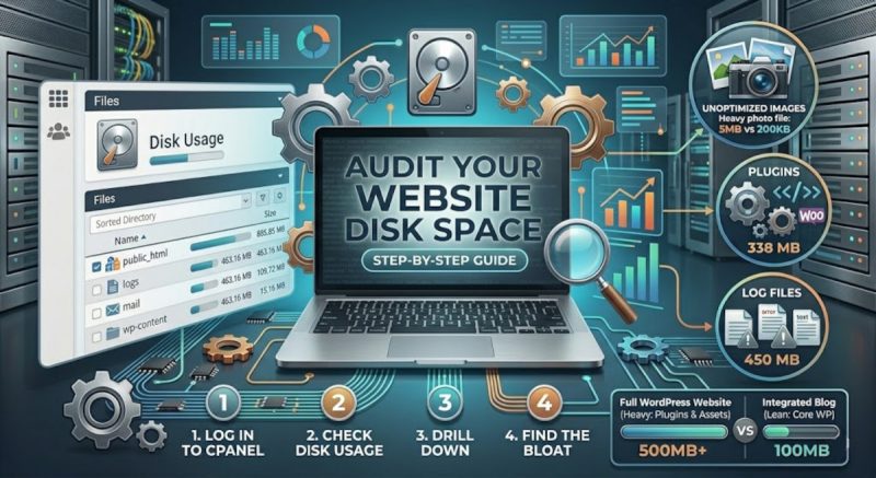 Audit your website disk space
