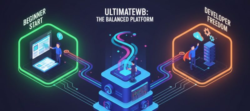 Beginner friendly with developer freedom: balanced platform