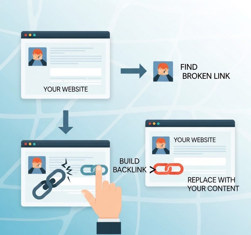 Broken Link Building, strategy to get backlinks for your website