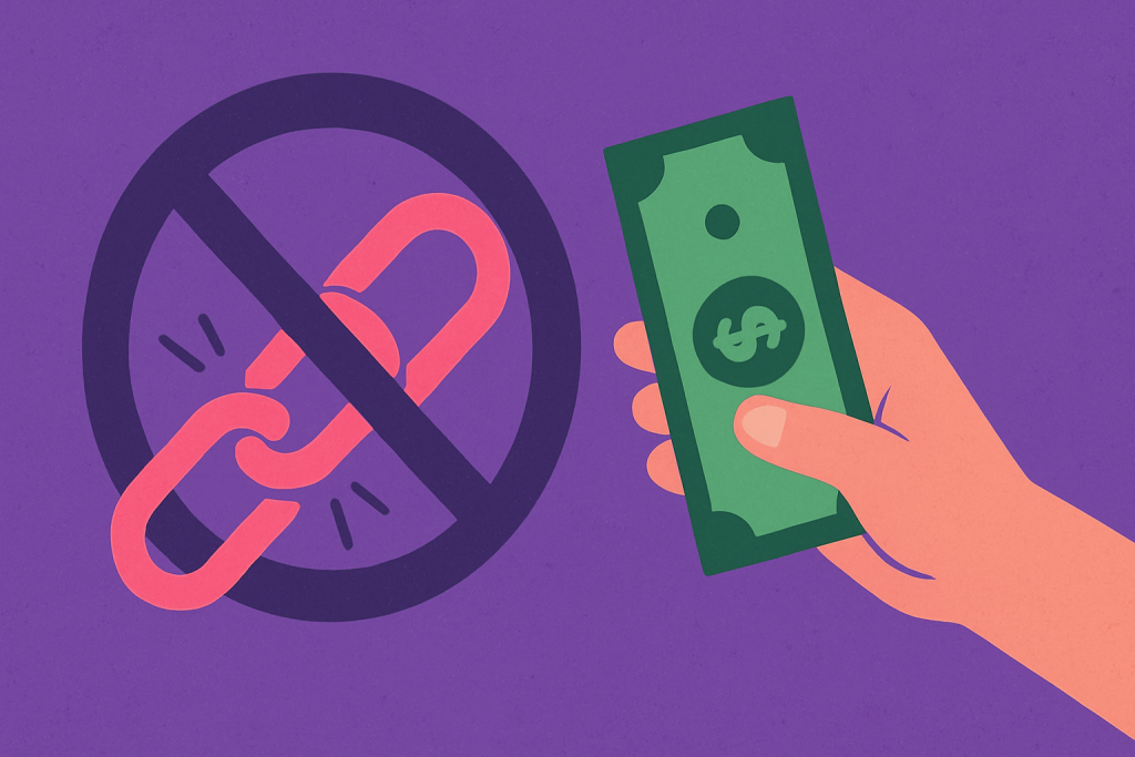 buying backlinks is a bad idea