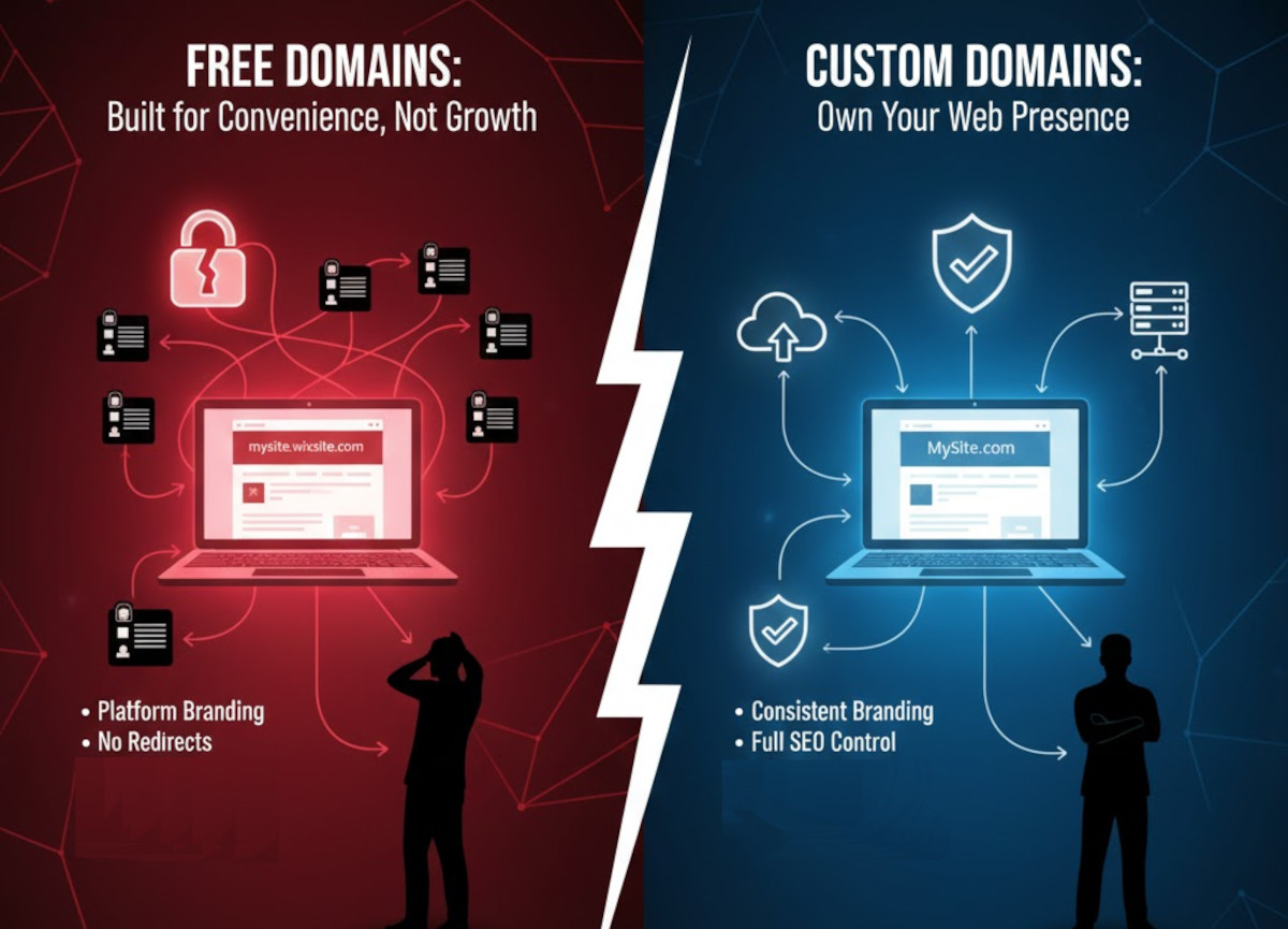 free-domains-vs-custom-domains
