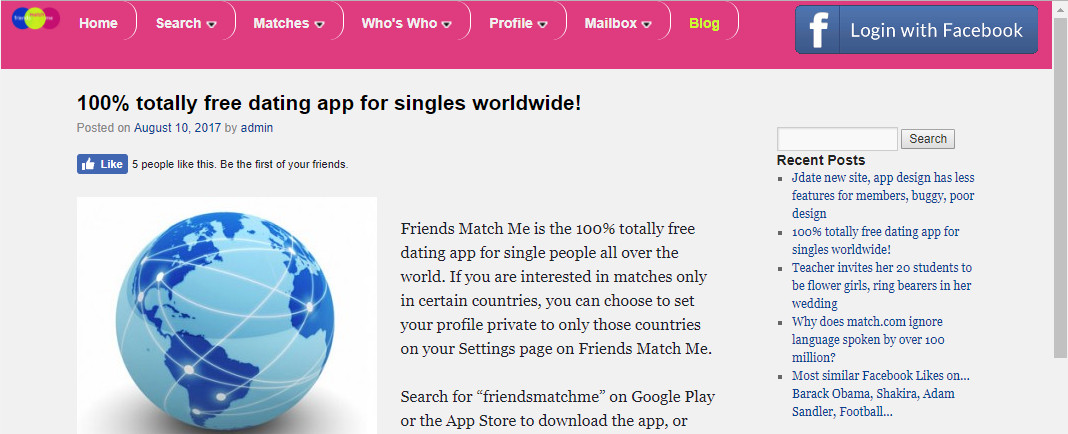 Friends Match Me Blog