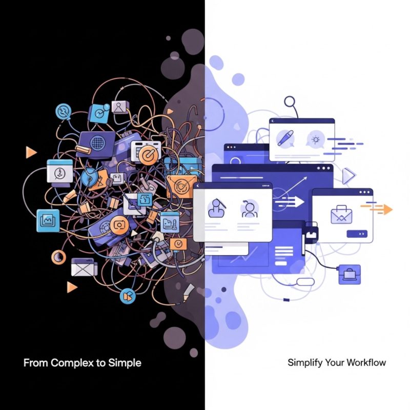 From complex website builder to simple workflow