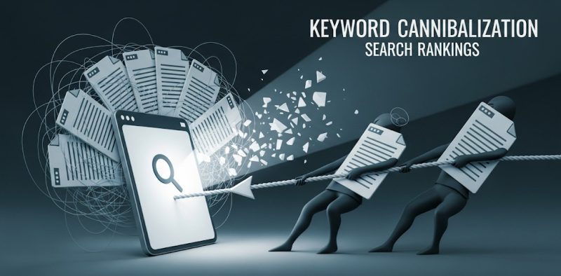 Keyword cannibalization and its effects on search engine rankings - a tug of war between pages