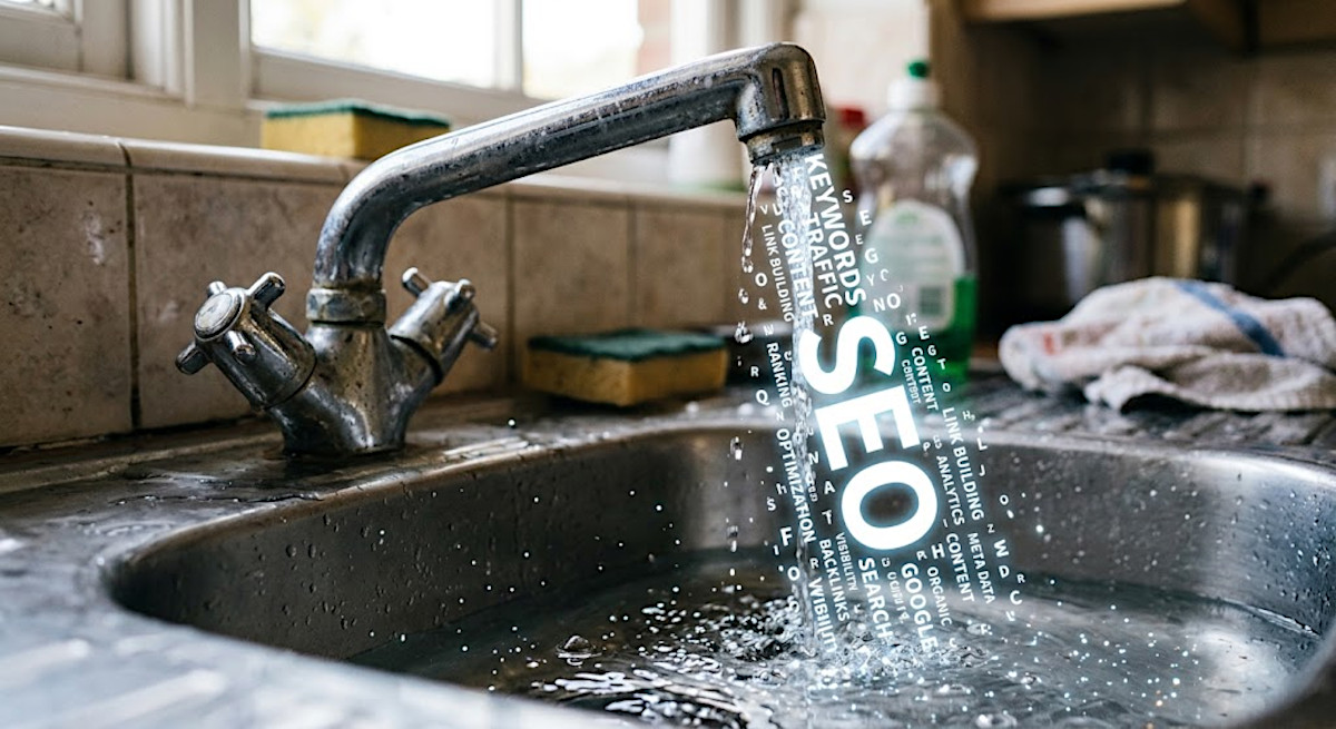 Leaking SEO out of a faucet