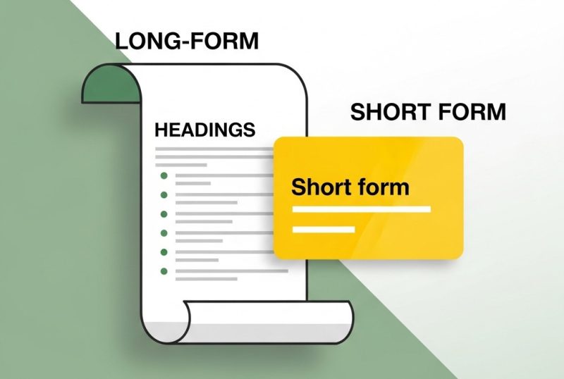 long form vs short form website content