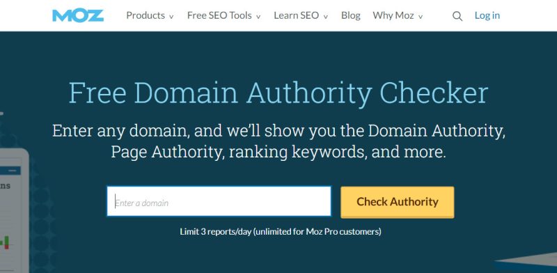 moz-free-domain-authority-checker