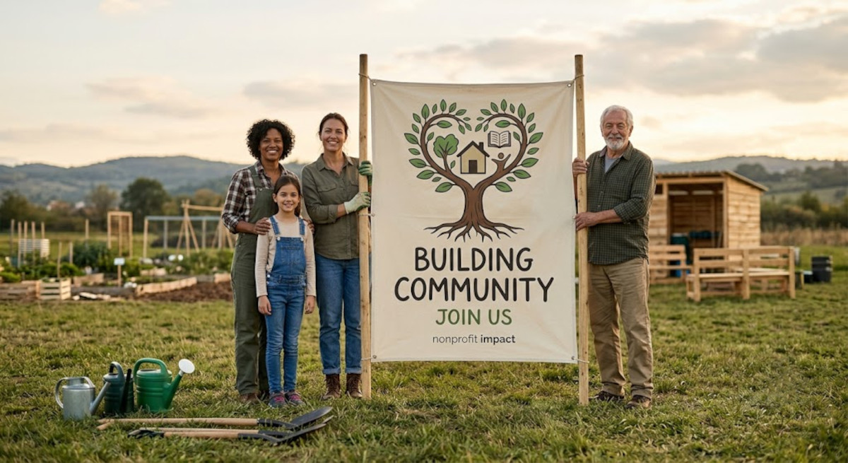 Nonprofit organization, making an impact and building community.