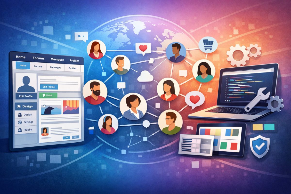 Peer-to-peer website, community, social features