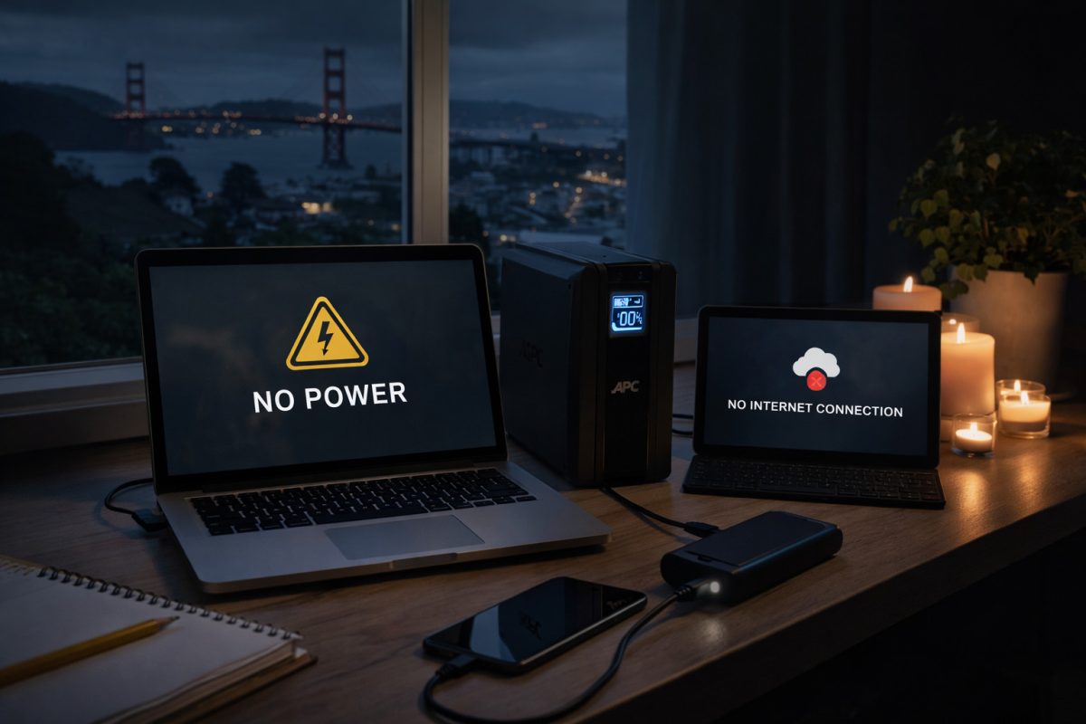 Power outage, protect computers