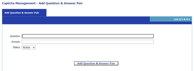 question-answer-pair-captcha