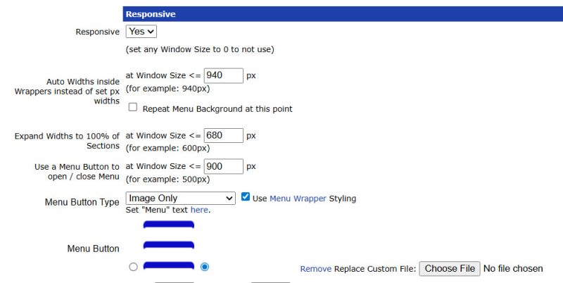 UltimateWB built-in Responsive app