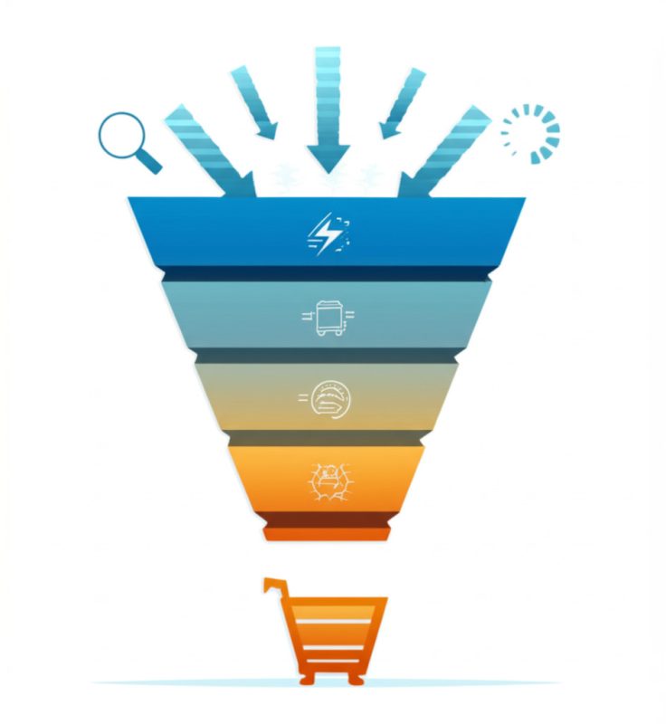 Search engine clicks and visitors leading to conversions