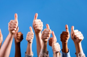 thumbs up group