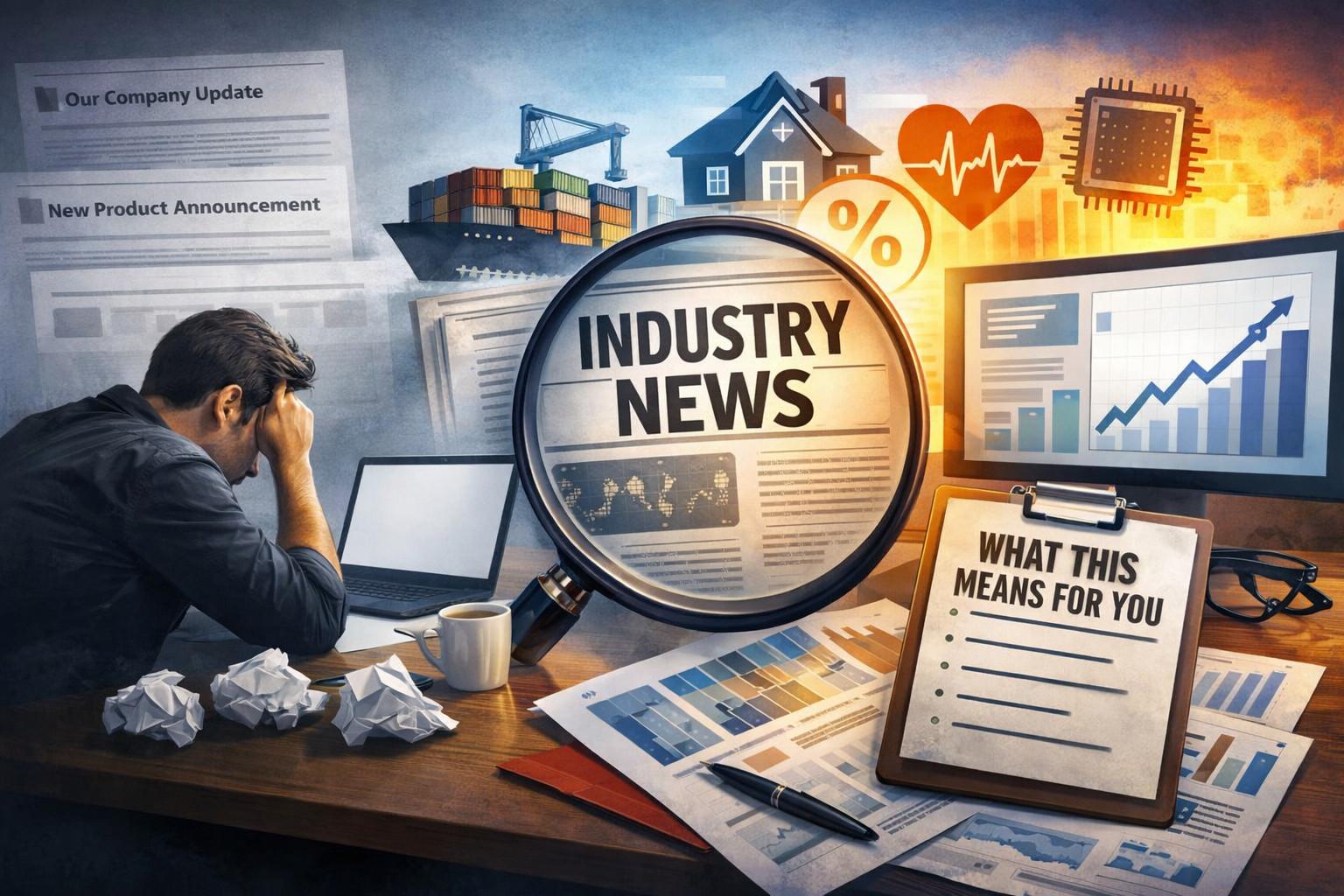 Turning industry news into high traffic website content