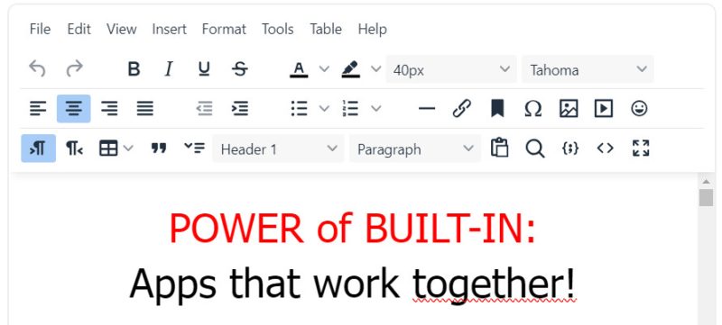 UltimateWB CMS, Page Editor