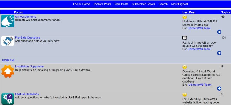 ultimatewb-forum-app