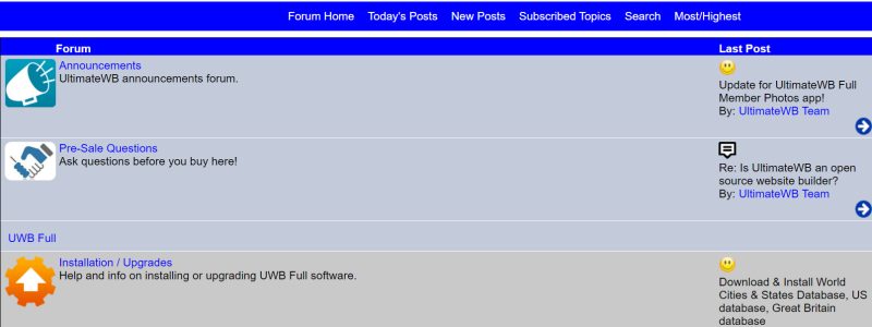 UltimateWB Forums