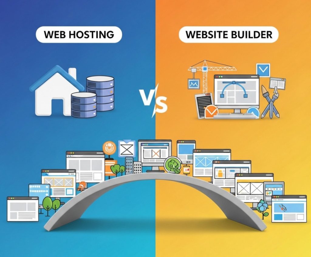 Web Hosting vs Website Builder: What You Actually Need in 2025