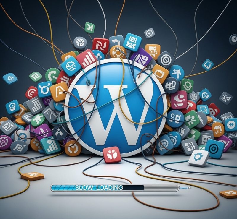 WordPress bloat, slow loading, requiring many plugins