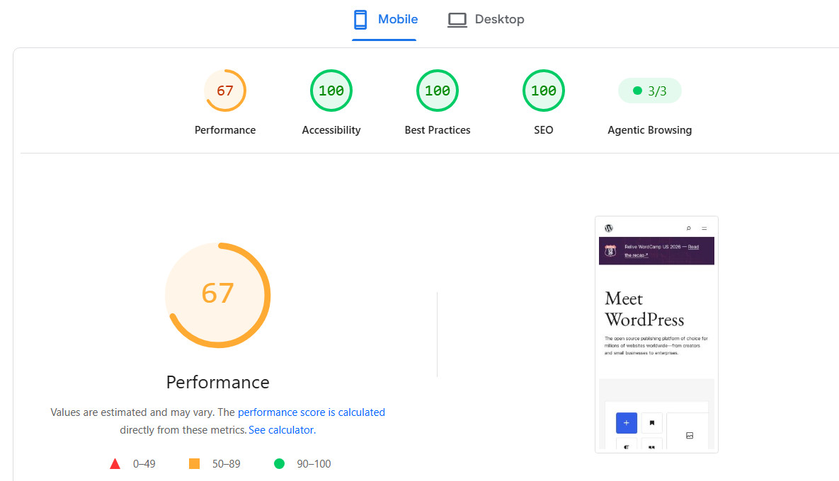 wordpress-dot-org-pagespeed-insights