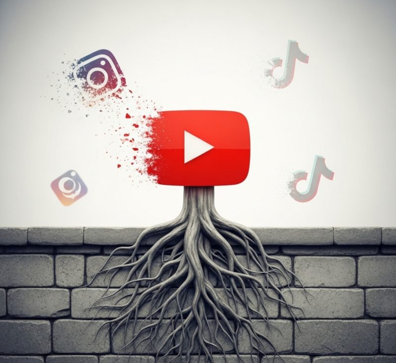 YouTube long-term growth strategy, marketing, vs short term Instagram and TikTok
