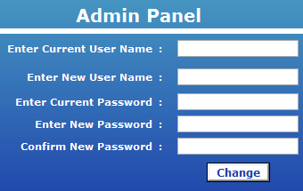 Change Password/Login Details