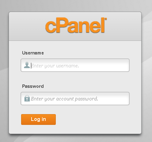 cPanel login