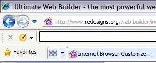 Customize Favicon Display, Ultimate Web Builder software