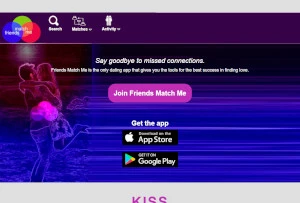 Friends Match Me website screenshot