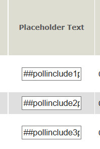 Poll Placeholder Text